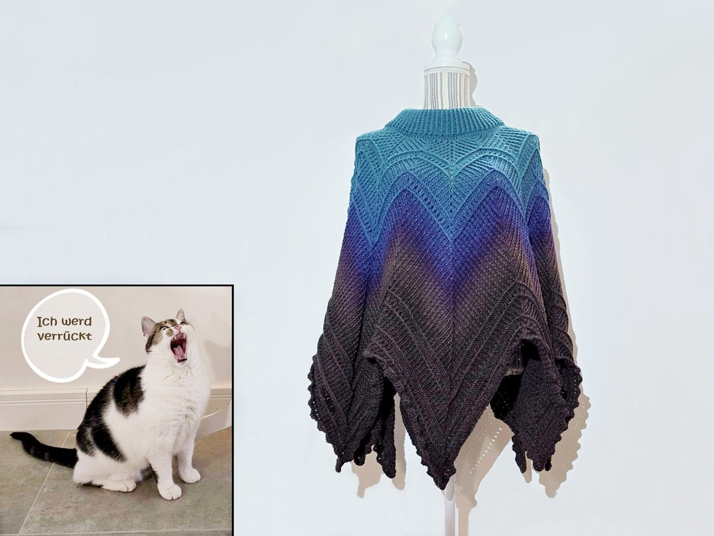 Häkelanleitung Poncho "Abendstern"