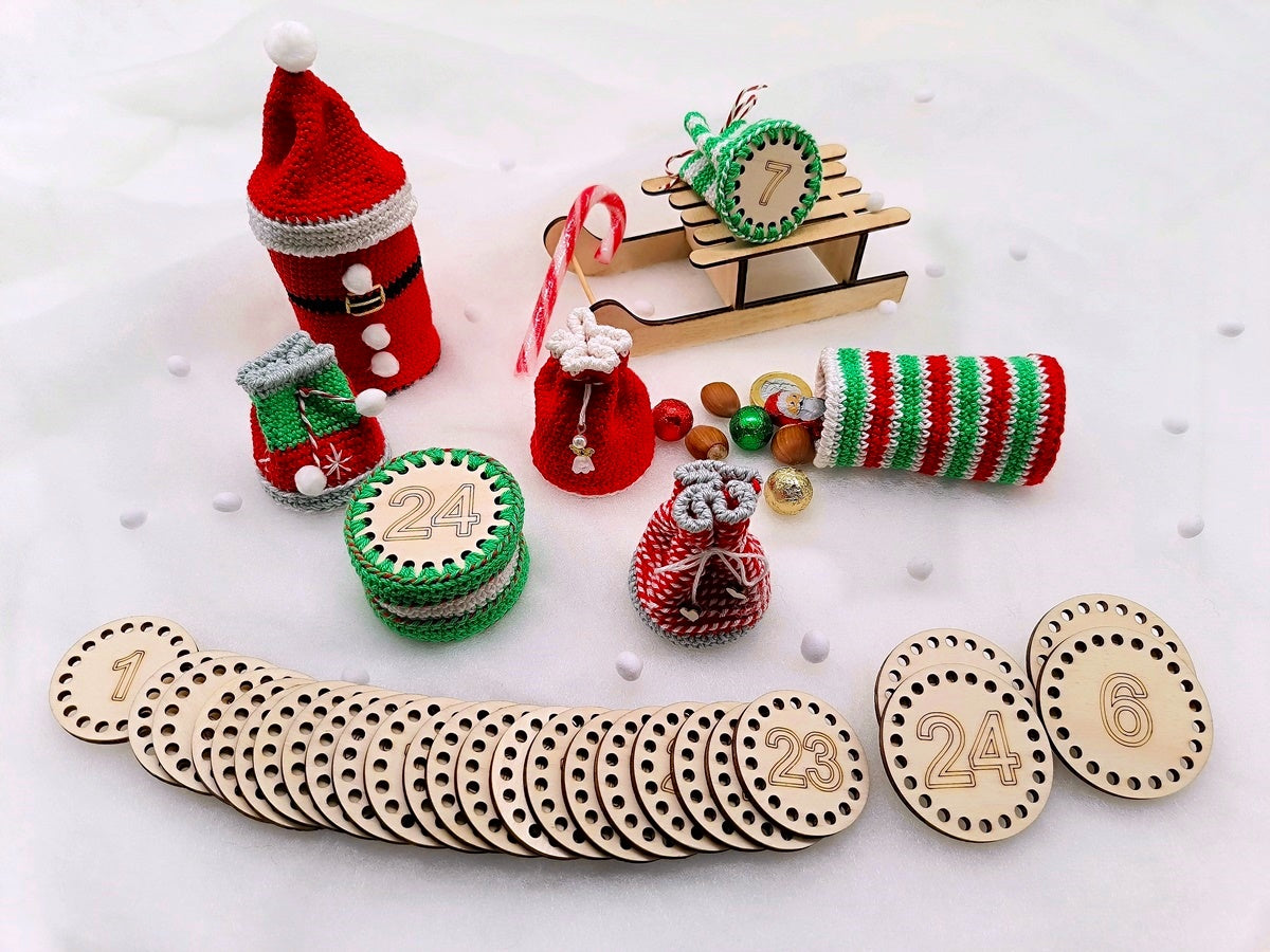 Häkelanleitung Adventskalender "Weihnachtszeit"