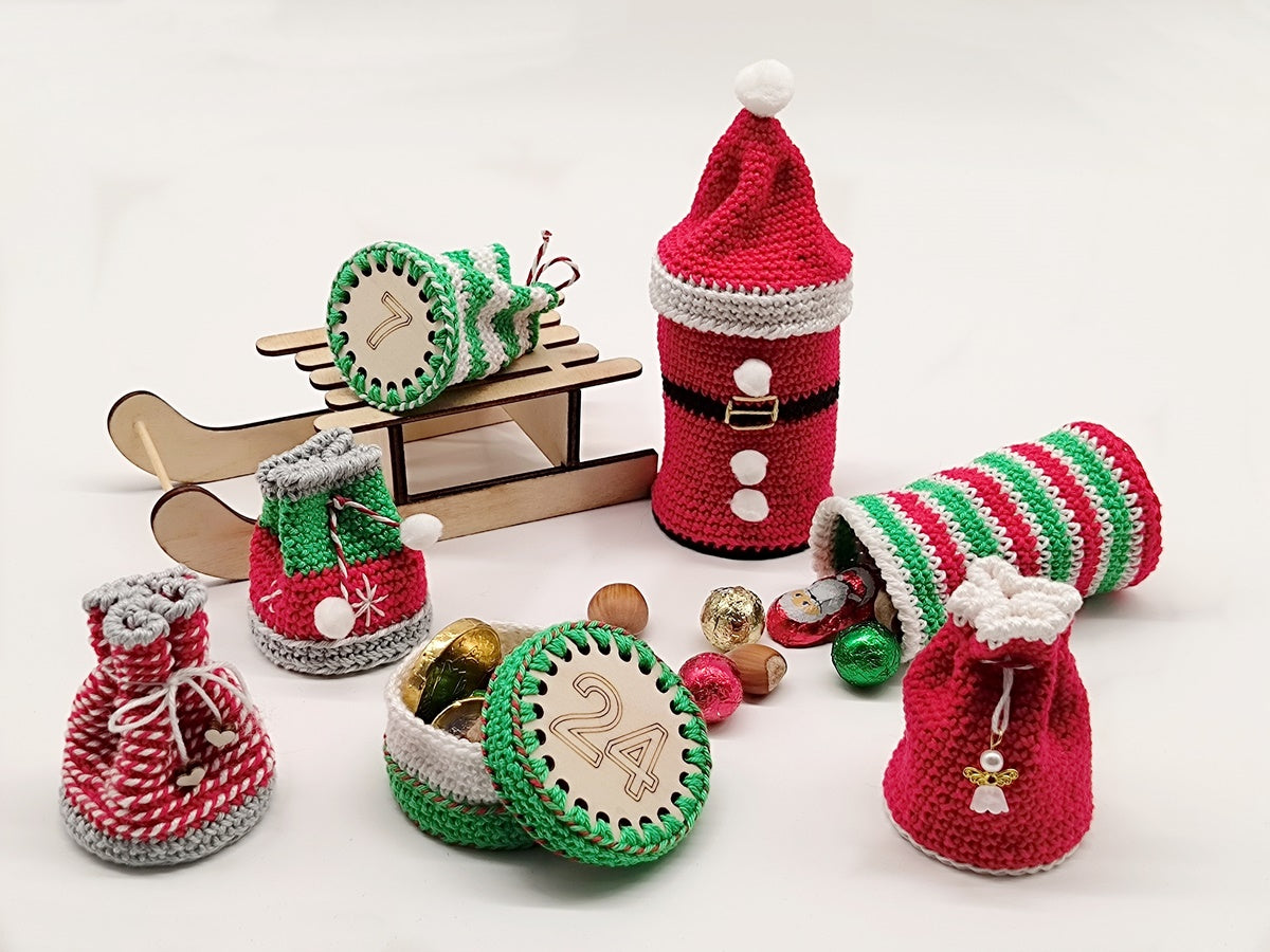 Häkelanleitung Adventskalender "Weihnachtszeit"