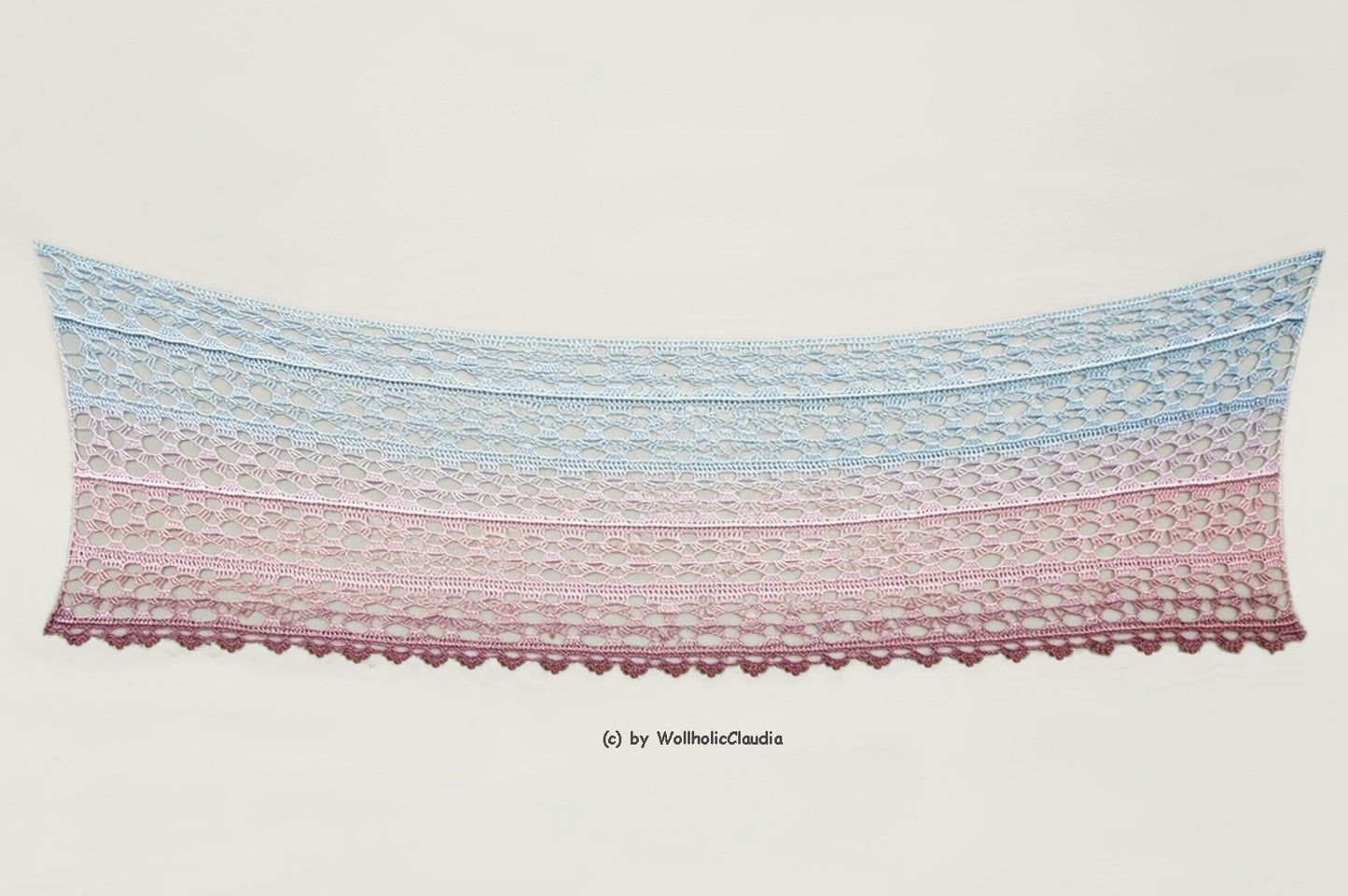 Häkelanleitung Stola "Blütentraum" Größe beliebig