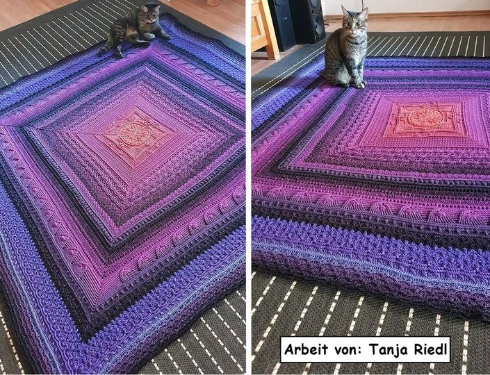 Häkelanleitung "Fantastic" - Decke in 13 Teilen