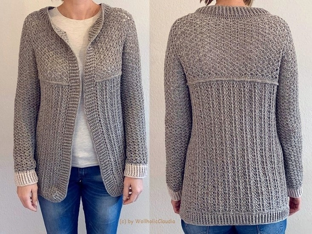 Häkelanleitung Jacke "Frühlingsluft" - alle Größen