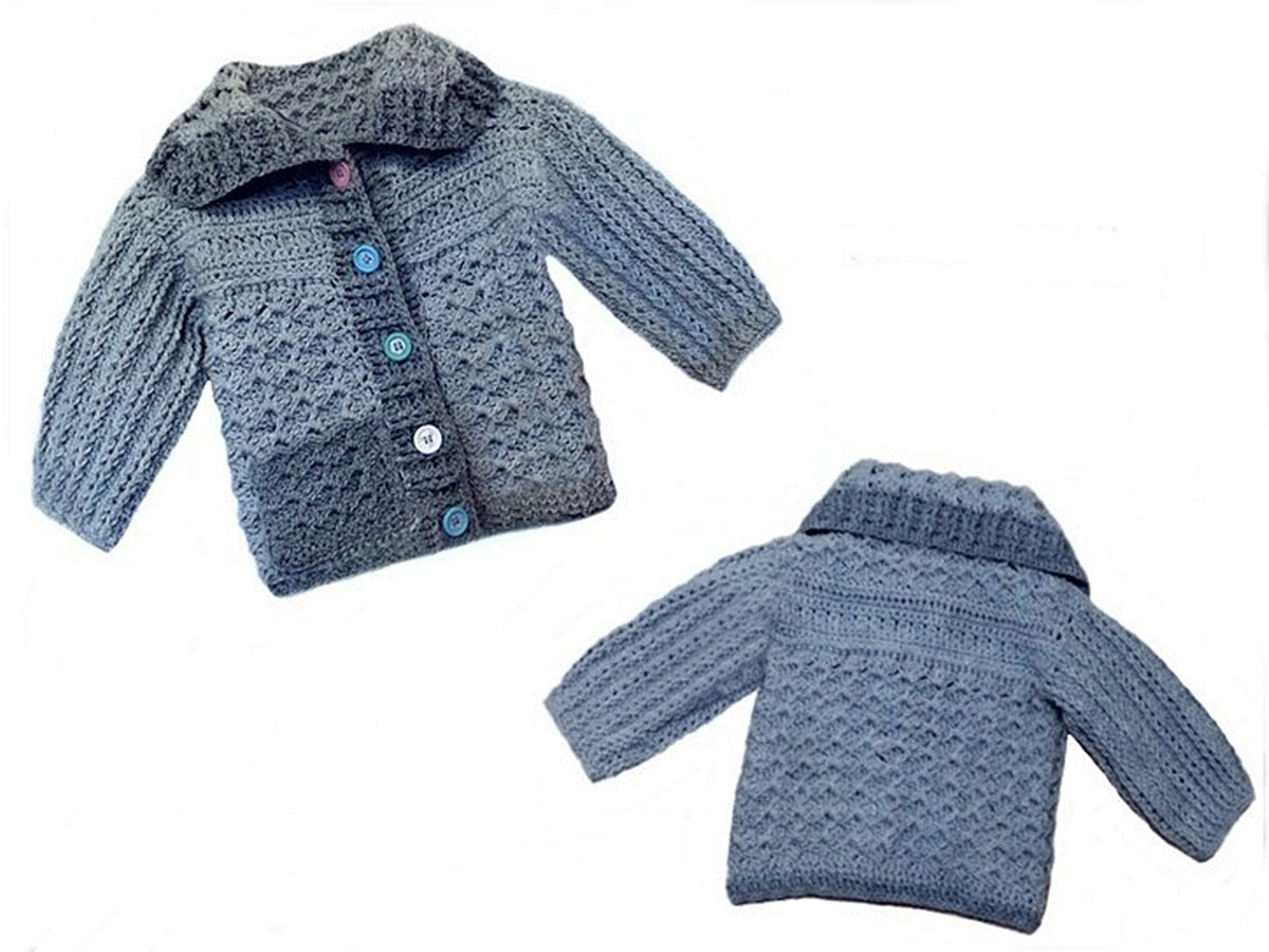 Häkelanleitung Jacke "Herbststurm - alle Größen