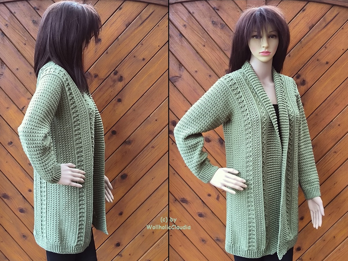 Häkelanleitung Jacke/ Cardigan "Winterhimmel"