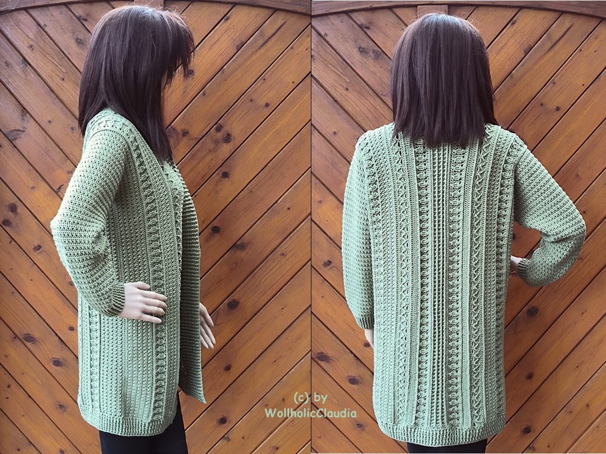 Häkelanleitung Jacke/ Cardigan "Winterhimmel"