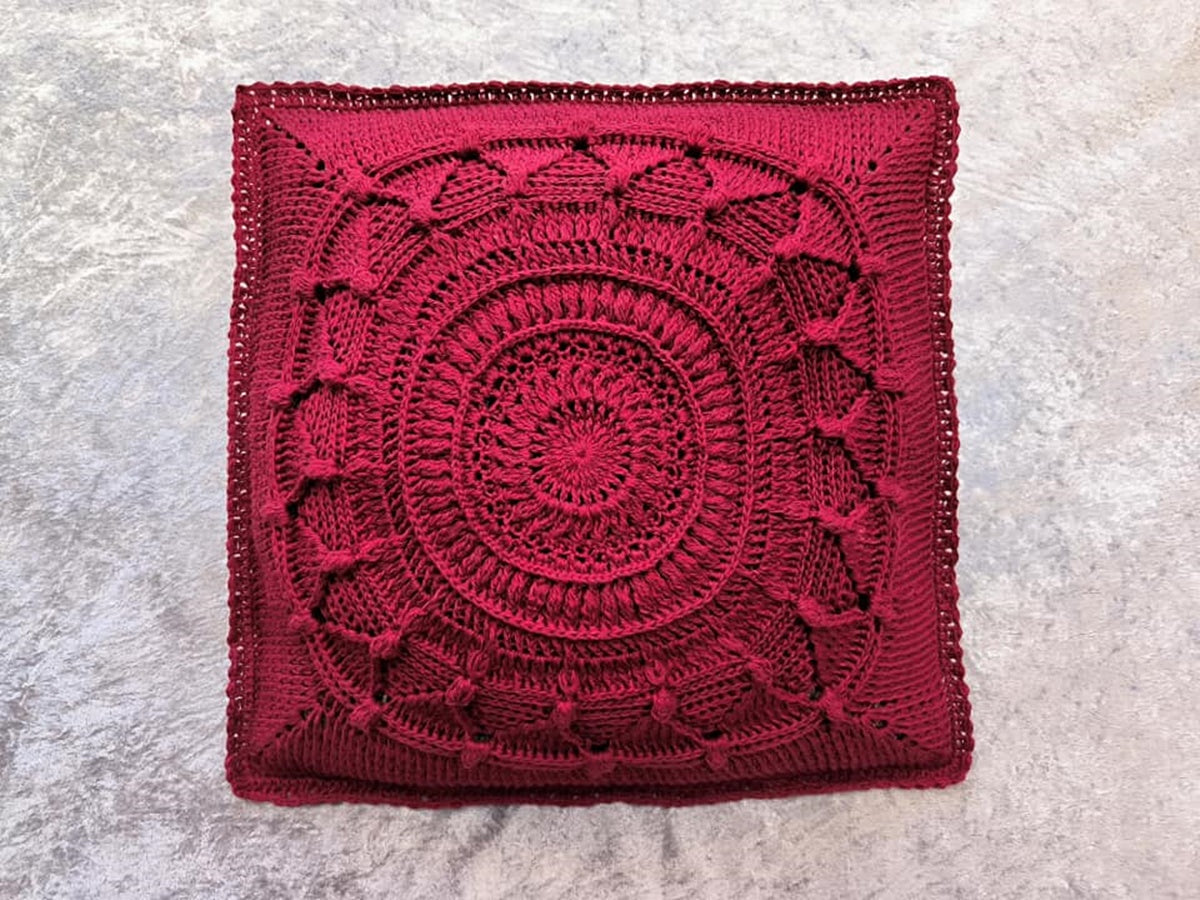 Häkelanleitung Kissen/ Kissenbezug Sunflower - rund und quadratisch - 2er Set