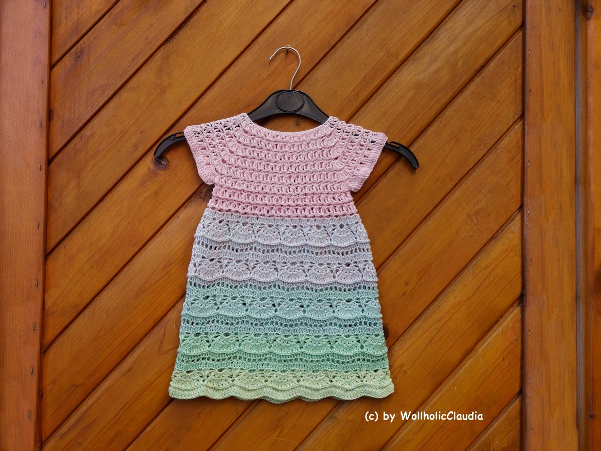Häkelanleitung Kinderkleid oder Tunika "Blümchen"