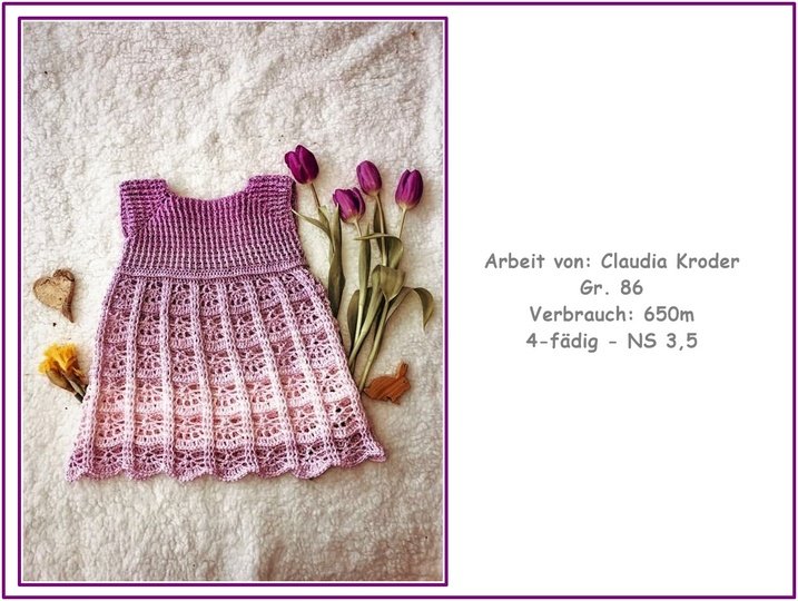 Häkelanleitung Kinderkleid oder Tunika "Kunterbunt"