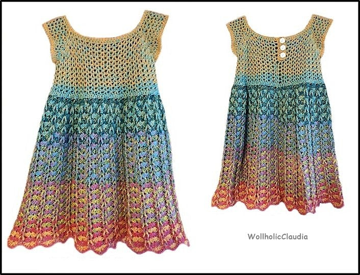 Häkelanleitung Kinderkleid oder Tunika "Mia"