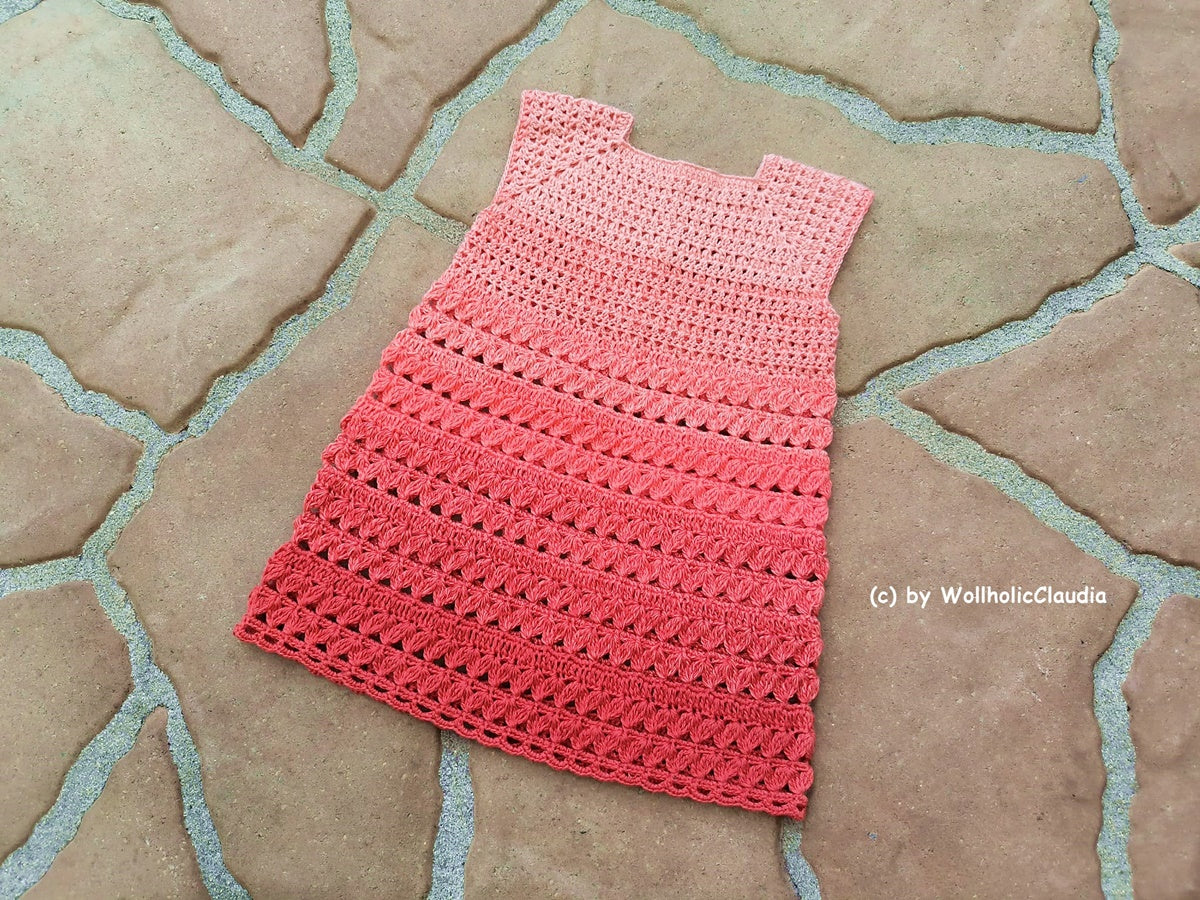 Häkelanleitung Kleid "Nelia" alle Kindergrößen