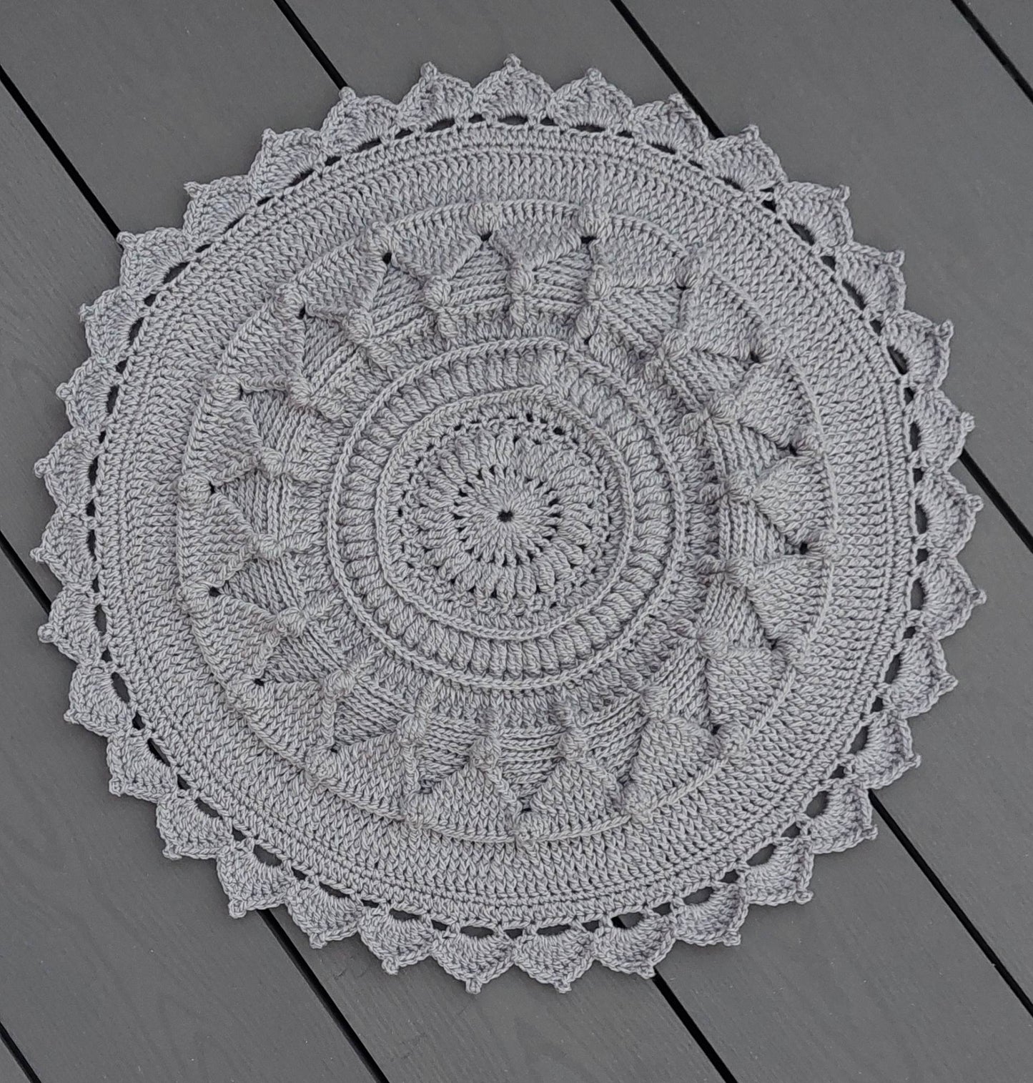 Häkelanleitung Kissen/ Kissenbezug Sunflower - rund und quadratisch - 2er Set