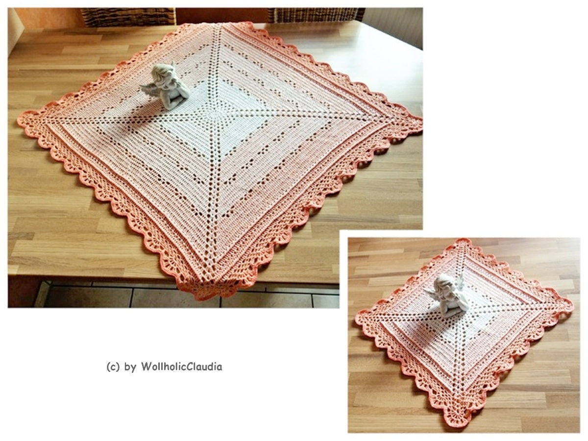 Häkelanleitung - Mitteldecke "Butterfly