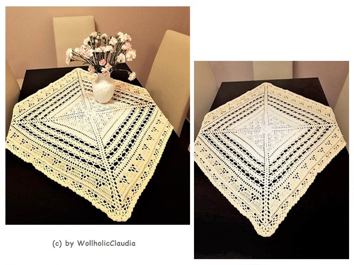 Häkelanleitung - Mitteldecke "Frühlingserwachen"