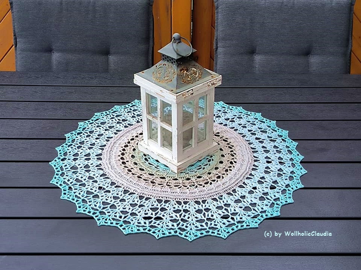 Häkelanleitung Set - Mitteldecke oder Mandala "Rundblick"