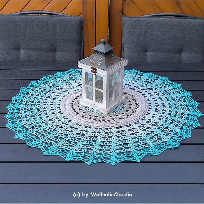 Häkelanleitung Set - Mitteldecke oder Mandala "Rundblick"