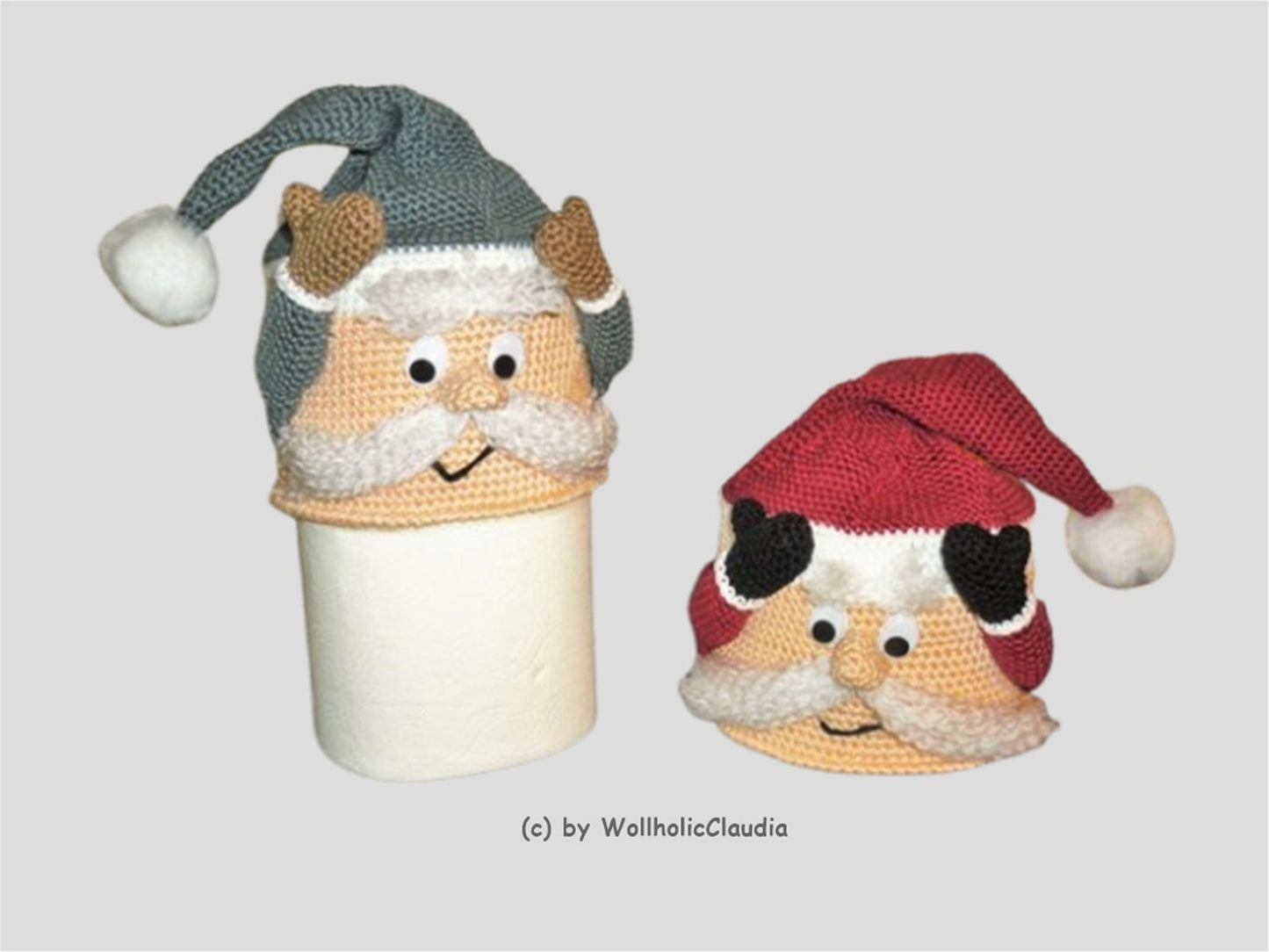 Häkelanleitung WC Rollen Mütze "Ni-Klo-Klaus"