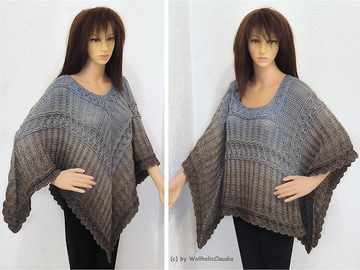 Häkelanleitung Poncho "Cäsar"