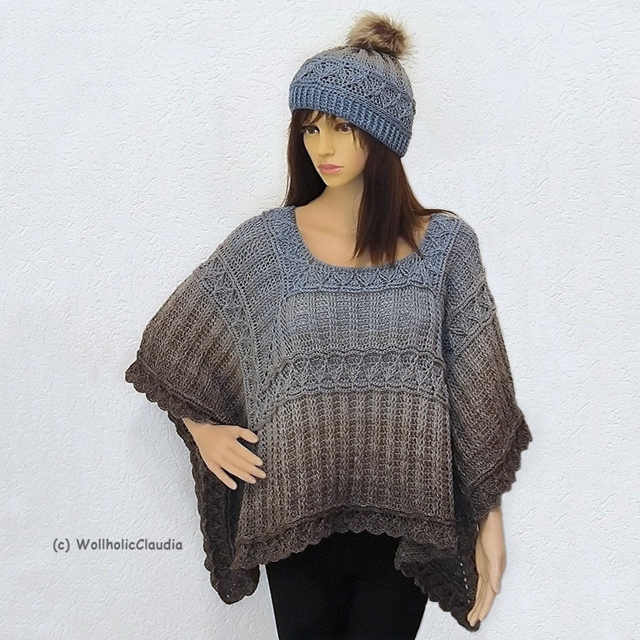 Häkelanleitung Poncho "Cäsar"