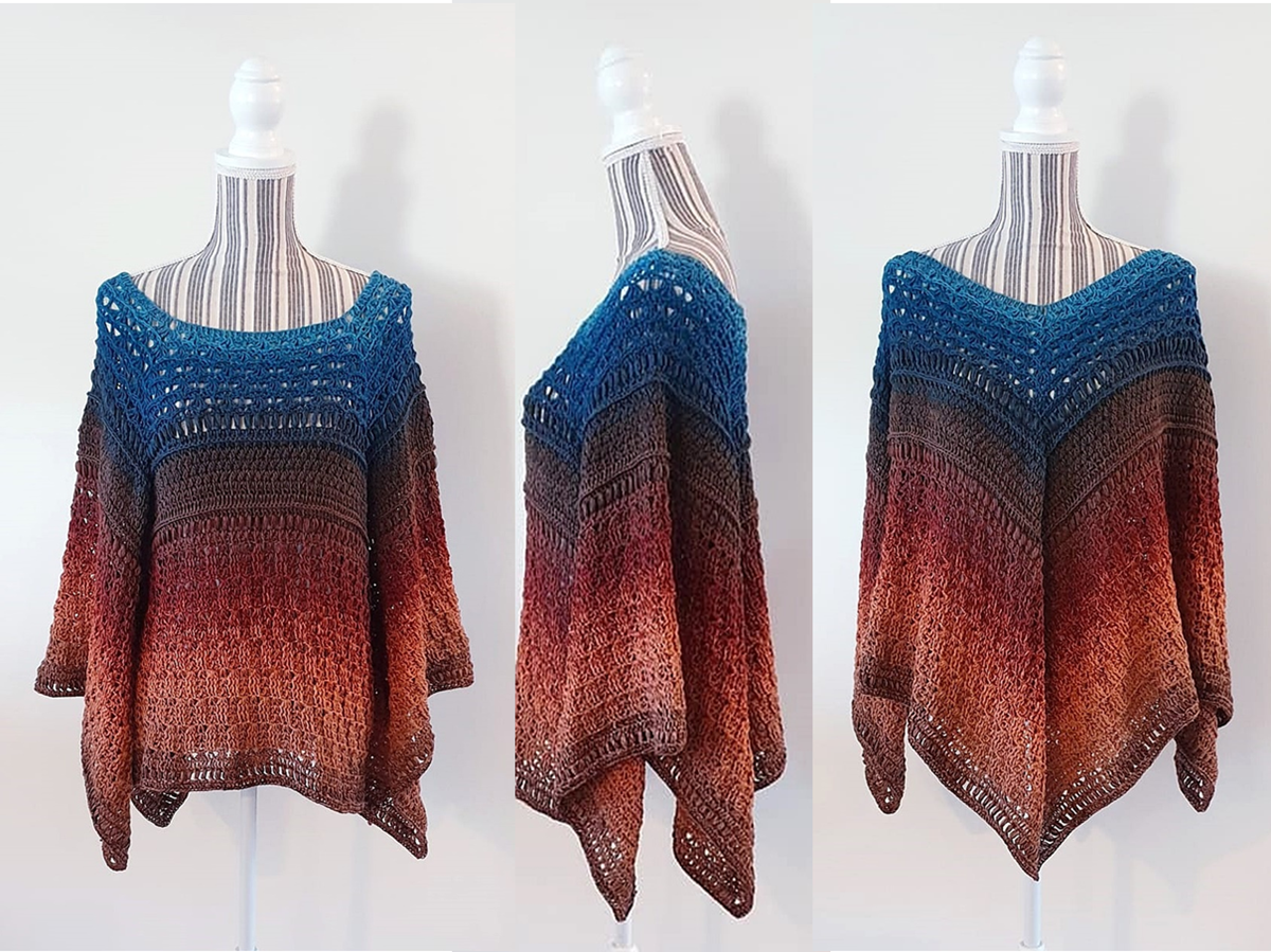 Häkelanleitung Poncho "Florence"