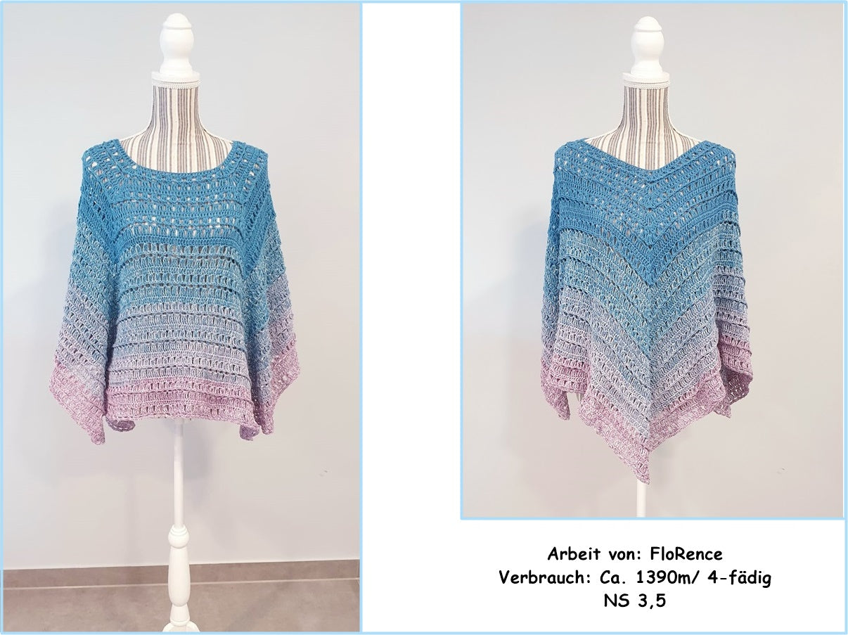 Häkelanleitung Poncho "leichte Brise"