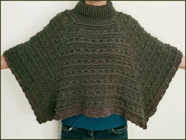 Häkelanleitung Poncho Kendra + Mütze