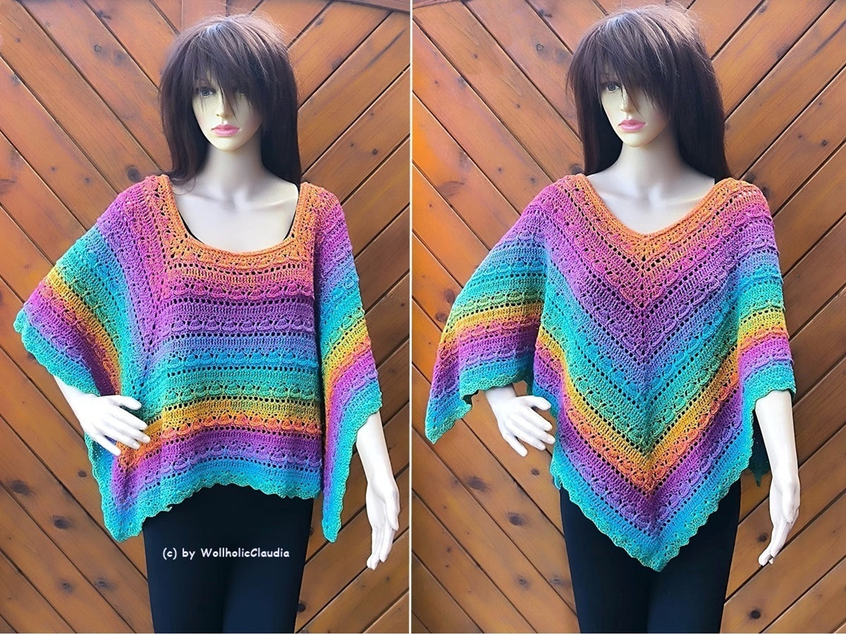 Häkelanleitung Poncho "Sommertanz"