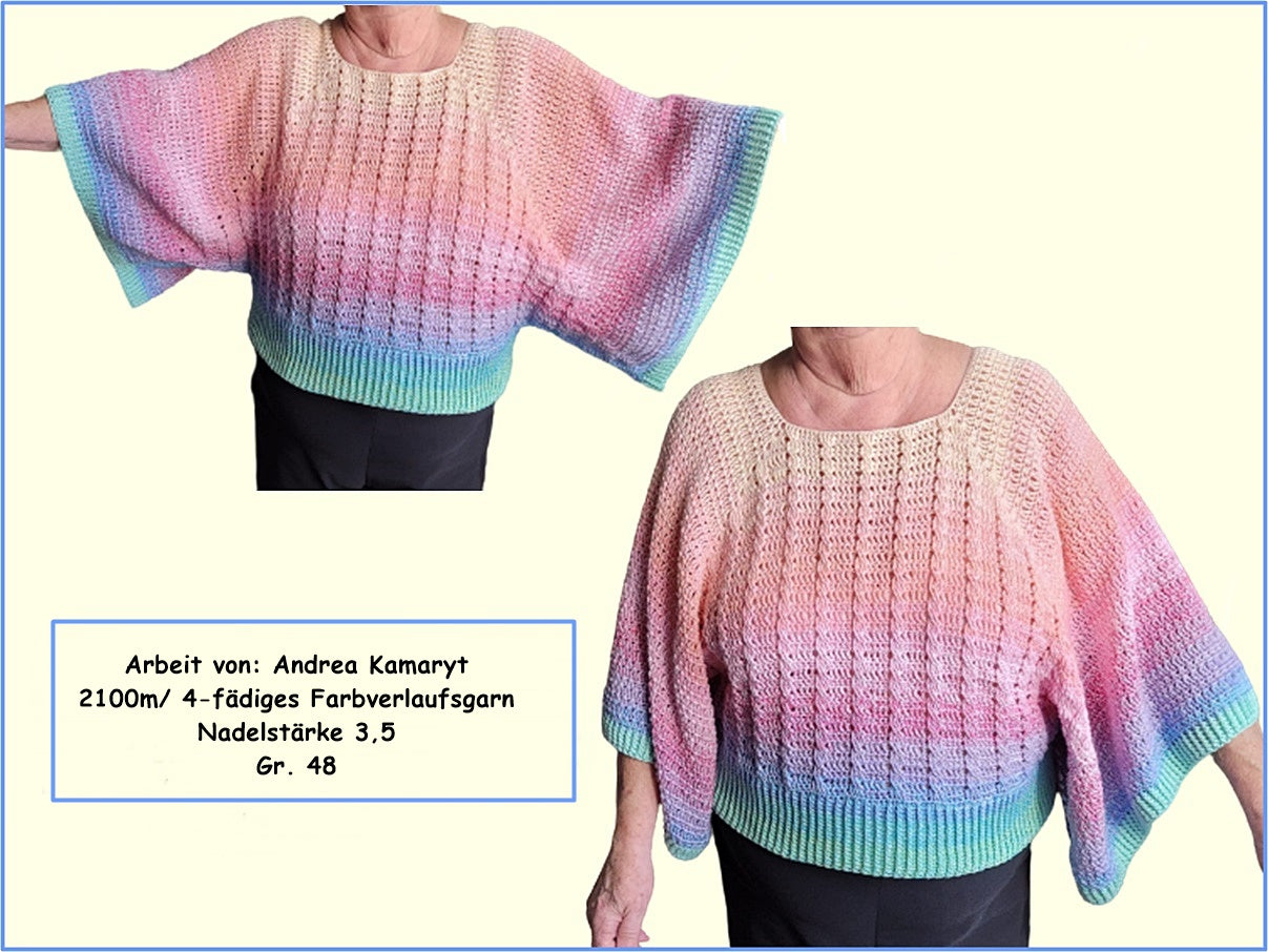 Häkelanleitung Poncho-Pulli "Lucy"