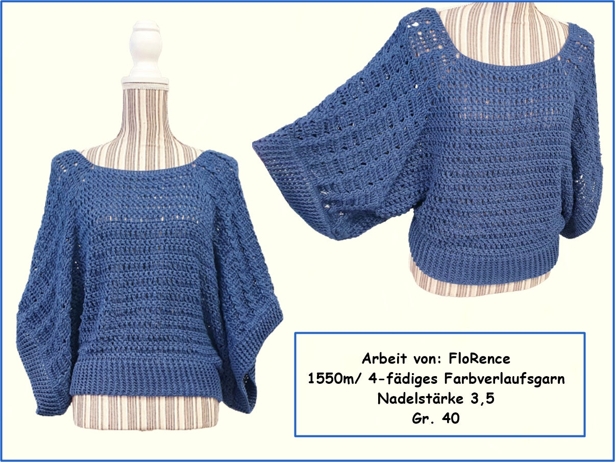 Häkelanleitung Poncho-Pulli "Lucy"