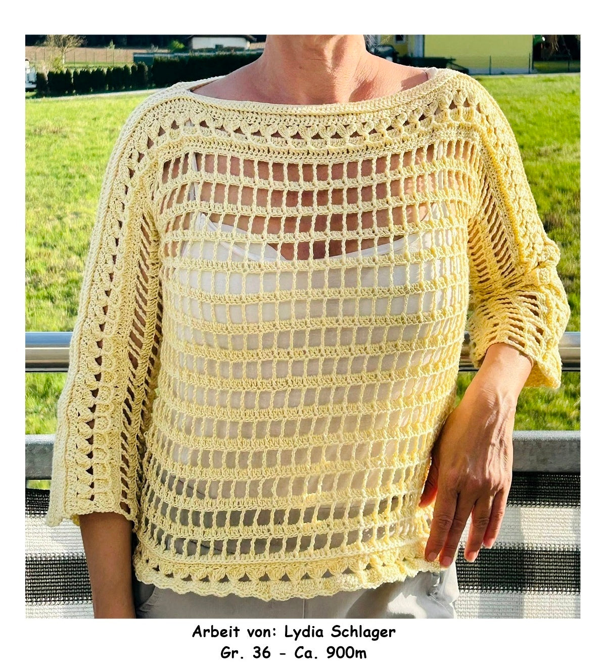 Häkelanleitung Pulli Pullover "Lochfraß" Alle Größen