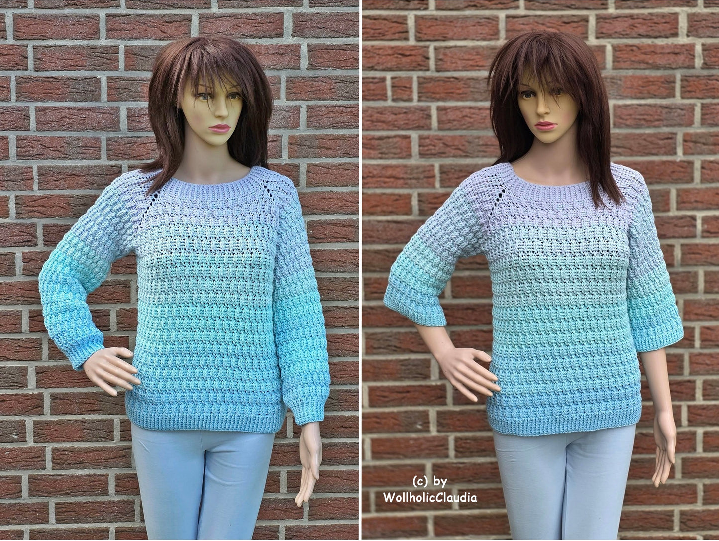 Häkelanleitung Pullover "Wolkenmeer" Damen und Herren