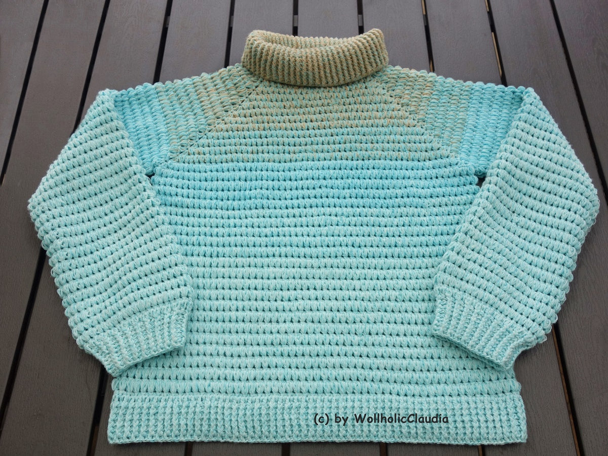 Häkelanleitung Pulli "Antarktis" Damen und Herren