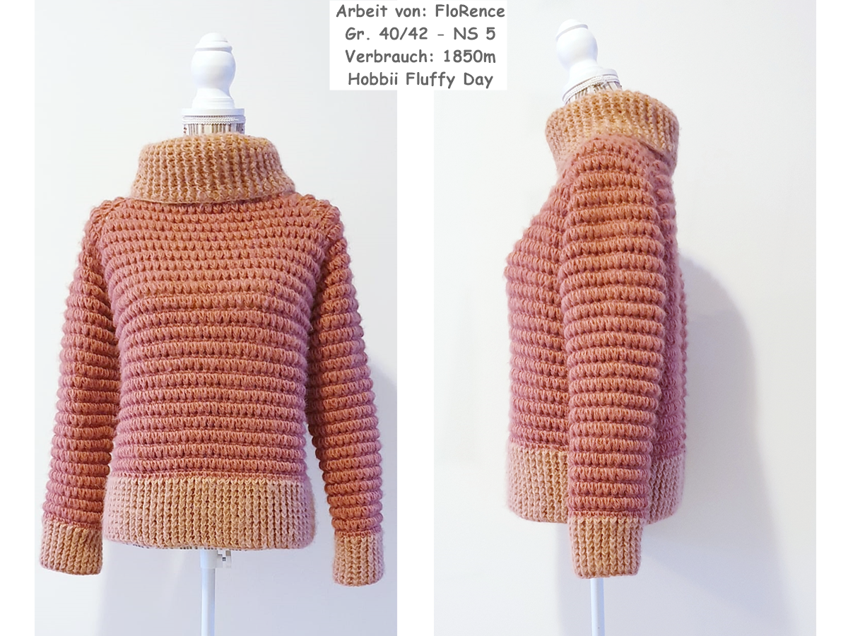 Häkelanleitung Pulli "Antarktis" Damen und Herren