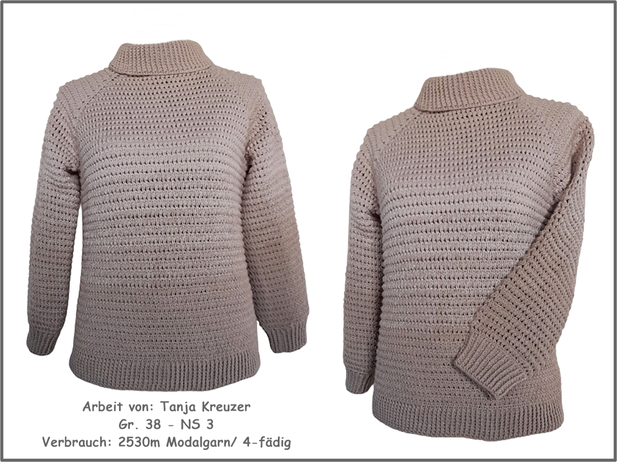 Häkelanleitung Pulli "Antarktis" Damen und Herren