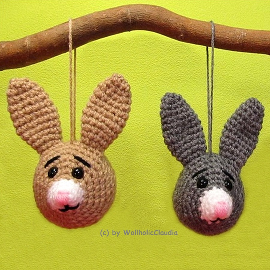 Häkelanleitung Schlüsselanhänger - Taschenbaumler Hase