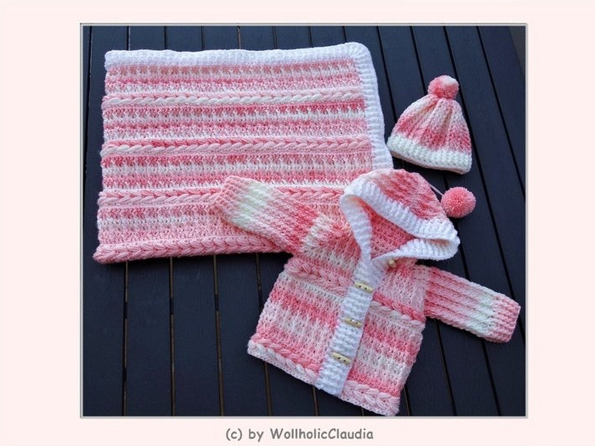 Häkelanleitung Baby-Set Finn und Fiona