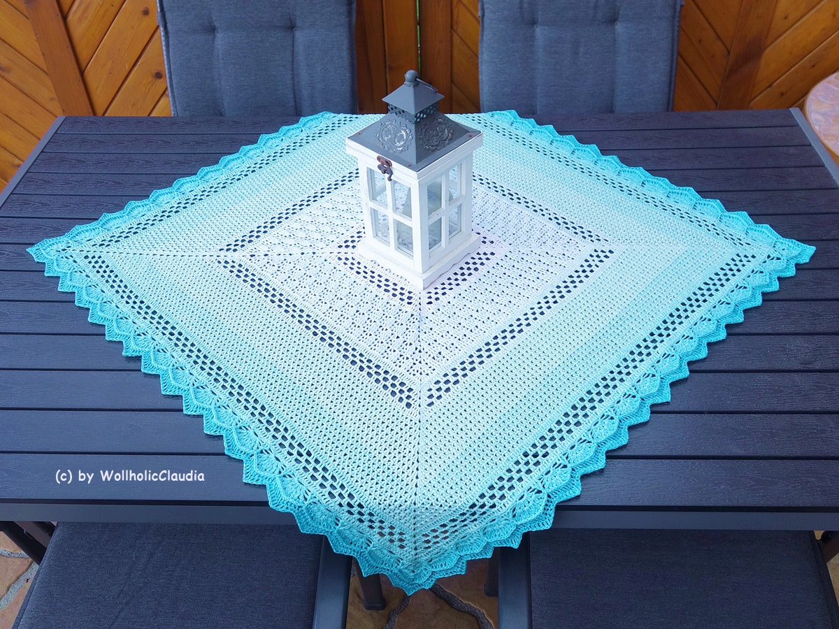 Häkelanleitung - Mitteldecke "Nordsee"