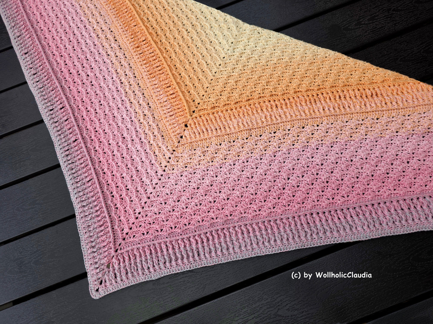 Häkelanleitung Tuch "Windschranke" 2 Größen