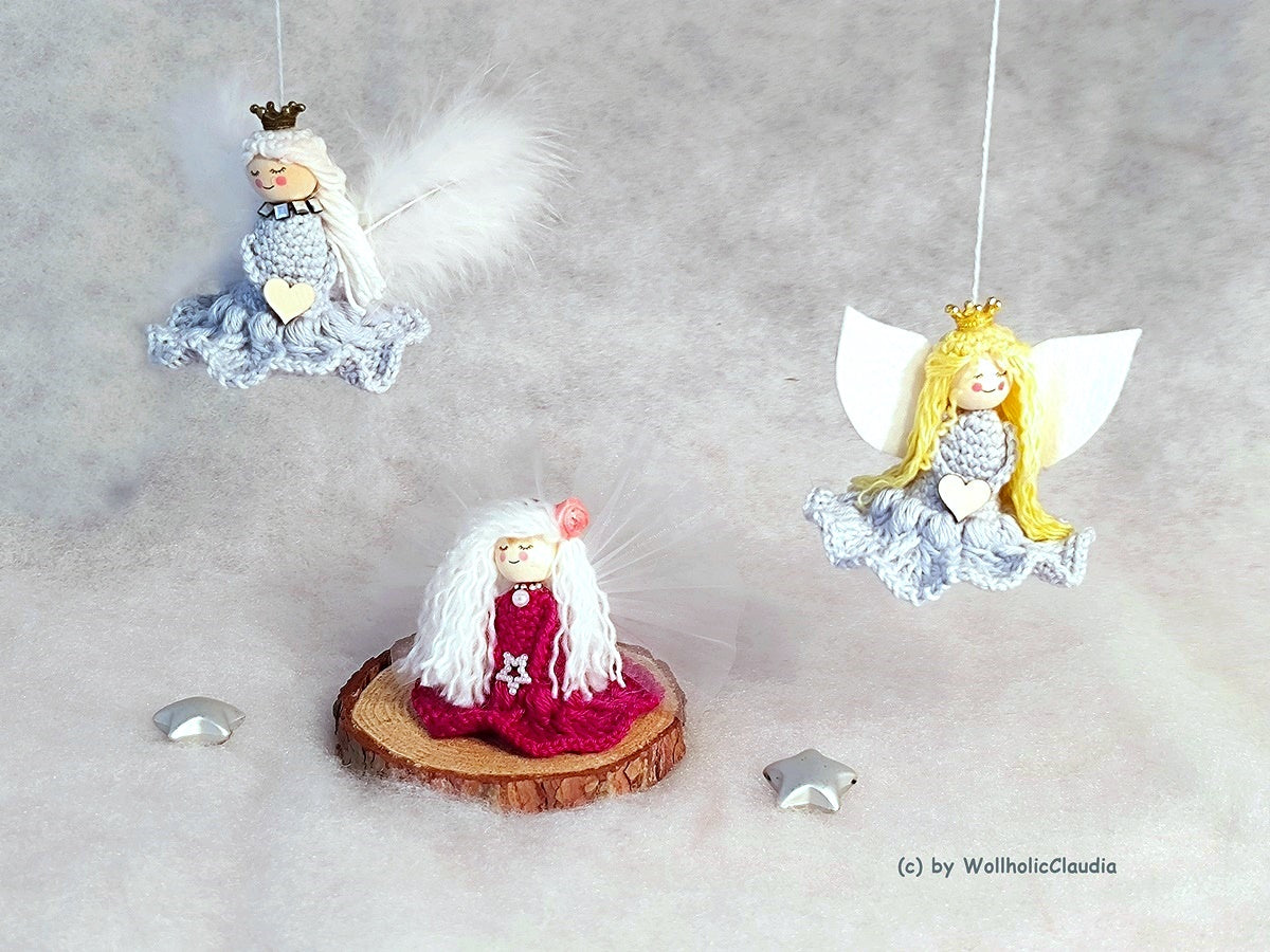 Häkelanleitung "Schutzengel - Weihnachtsengel" Tischdeko, Baumschmuck