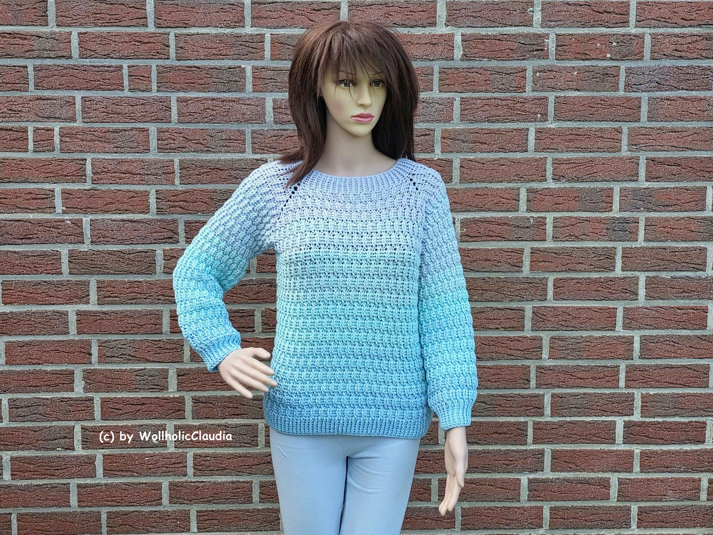 Häkelanleitung Pullover "Wolkenmeer" Damen und Herren