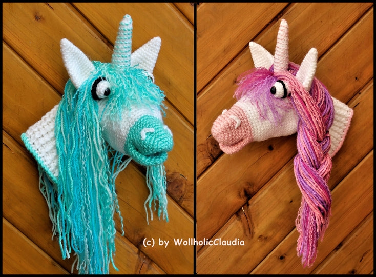 Häkelanleitung Handpuppe Einhorn