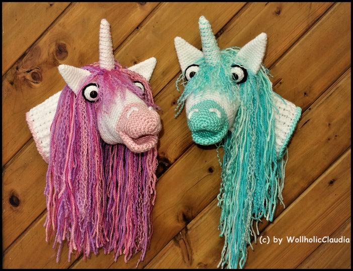 Häkelanleitung Handpuppe Einhorn
