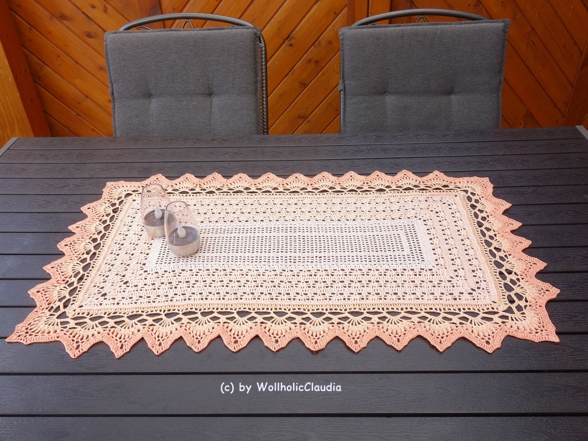 Häkelanleitung Tischläufer "Summer 2022" - 3 Größen