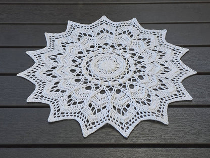 Häkelanleitung Set - Mitteldecke oder Mandala "Traumkristall"
