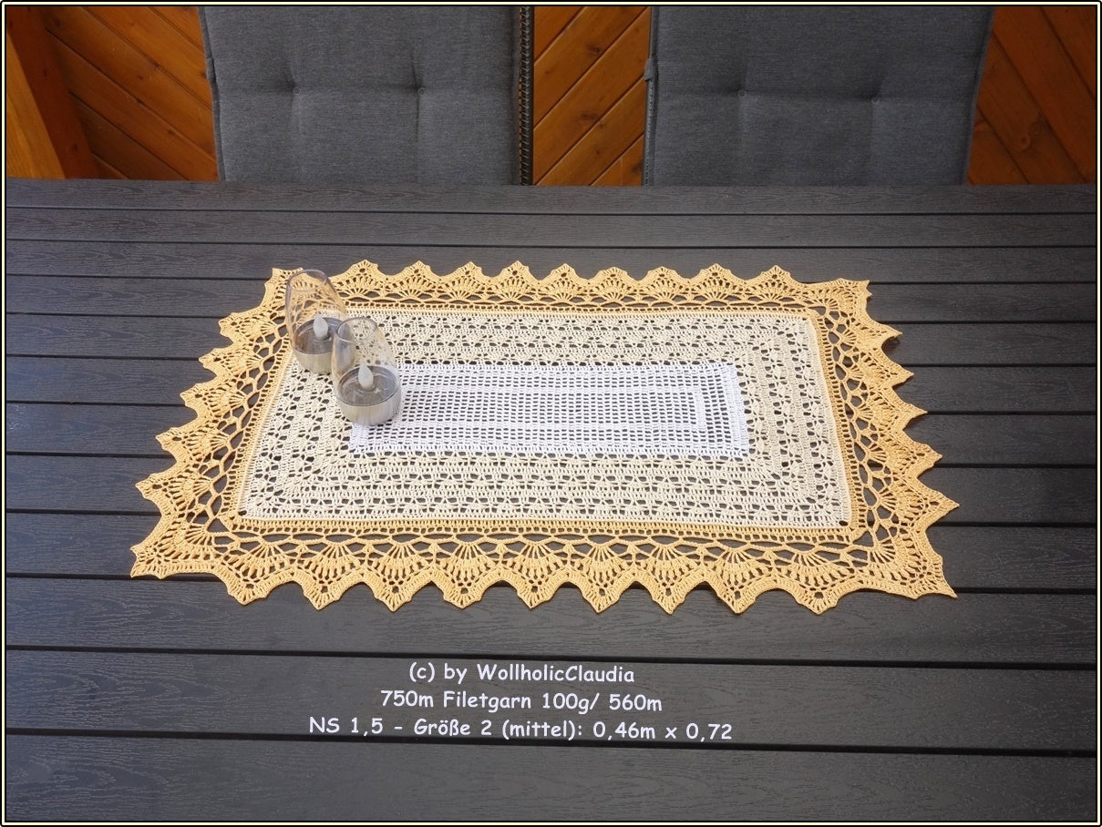 Häkelanleitung Tischläufer "Summer 2022" - 3 Größen