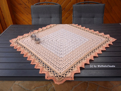 Häkelanleitung - Mitteldecke "Summer 2022" - Größe beliebig