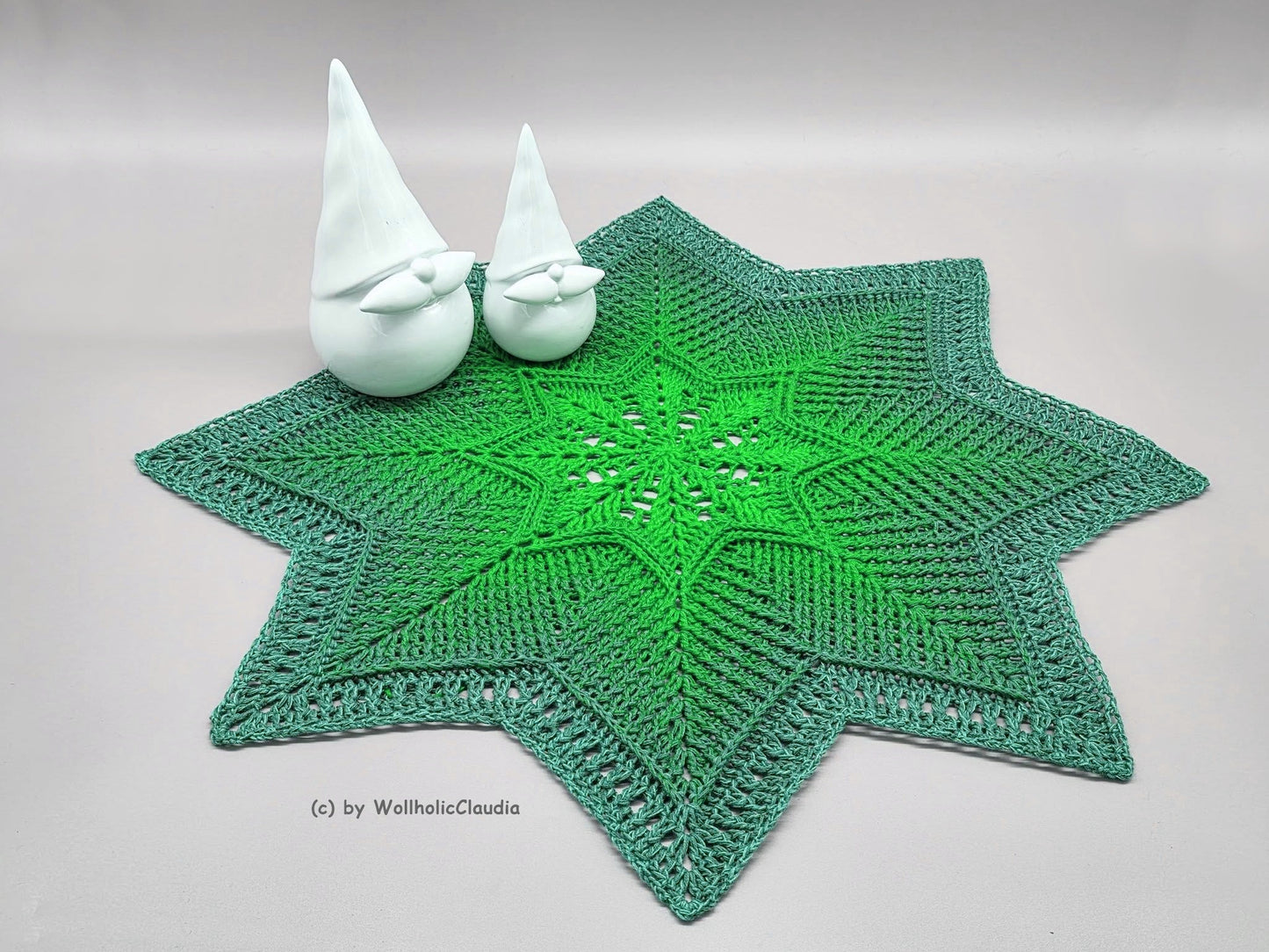 Häkelanleitung Tischdecke/ Mandala, Babydecke "Abendstern"