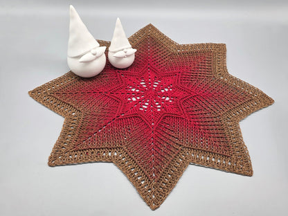 Häkelanleitung Tischdecke/ Mandala, Babydecke "Abendstern"
