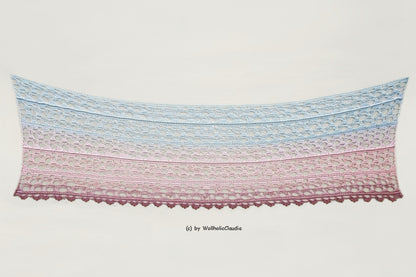 Häkelanleitung Stola "Blütentraum" Größe beliebig