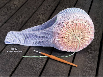 Häkelanleitung Bobbeltasche/ Garntasche "Flower"
