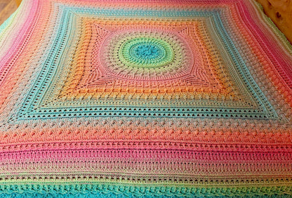 Häkelanleitung Decke Magic - 13 Teile